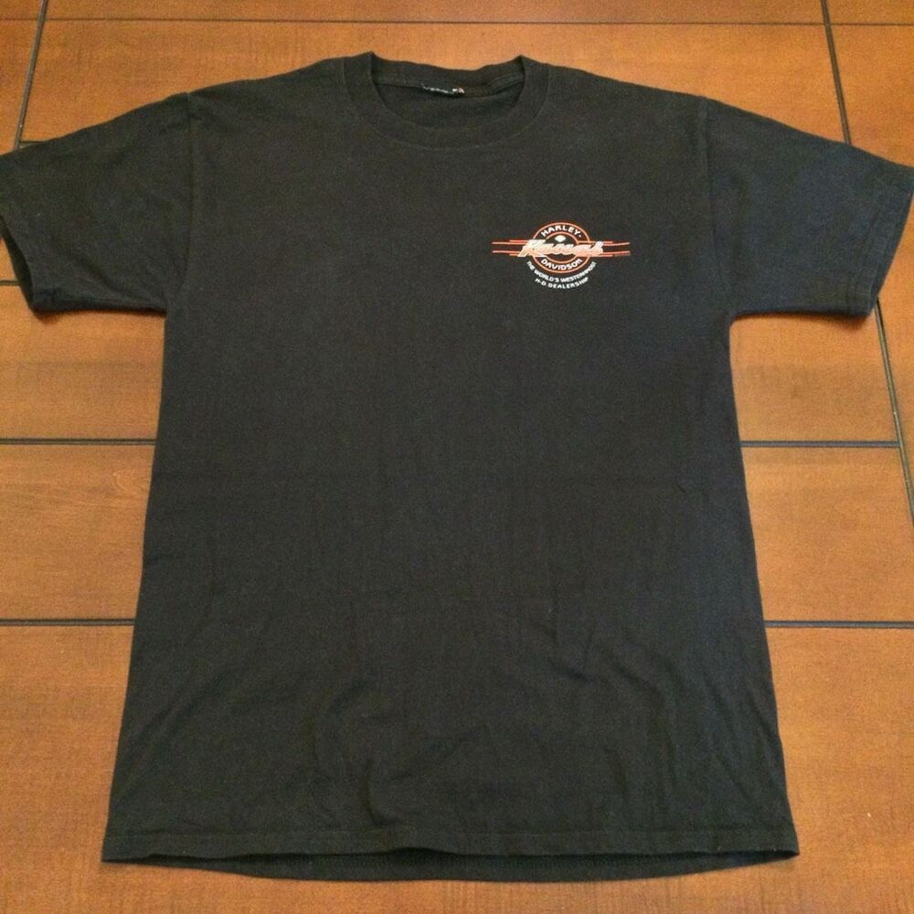 Vintage Harley Davidson Kauai Hawaii 2020 hula motorcycle shirt large